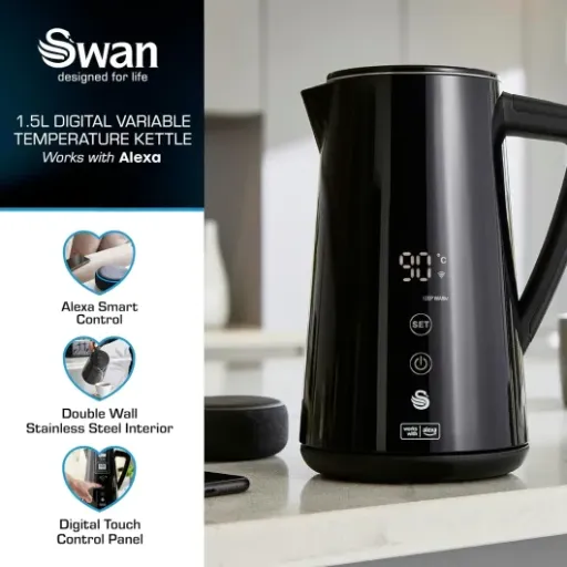 Swan Alexa Smart Kettle Review: a handy smart kettle that’s cool to touch but a bit slow