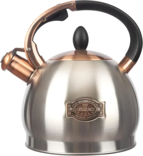 3Quart Whistling Tea Kettle Classic Teapot Stainless Steel Teakettle with Cool Grip for Stovetop Silver