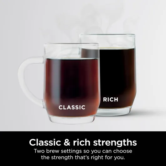 12-Cup Programmable Coffee Brewer, 2 Brew Styles, Adjustable Warm Plate, 60oz Water Reservoir, Delay Brew - Black/Stainless Steel