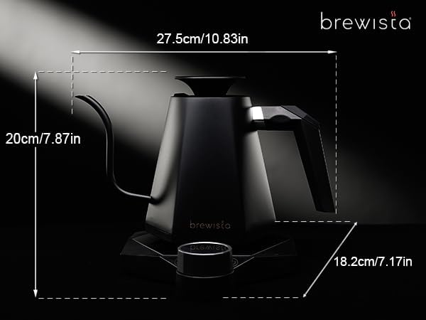 Brewista X Series 0.8L Gooseneck Variable Kettle- Matte Black