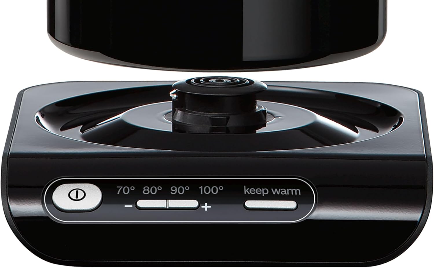 TWK8613P Styline electric kettle (2400 W, temperature selection, automatic switch-off, keep warm function, overheating protection, capacity 1.5 L) black