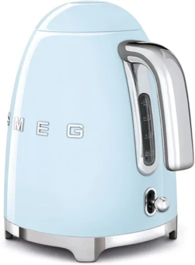 50’s Style Jug Kettle, Soft Opening, 360 Swivel Base, Anti-Slip Feet, 300W, 1.7L, Pastel Blue