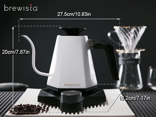 Brewista X Series 0.8L Gooseneck Variable Kettle - White