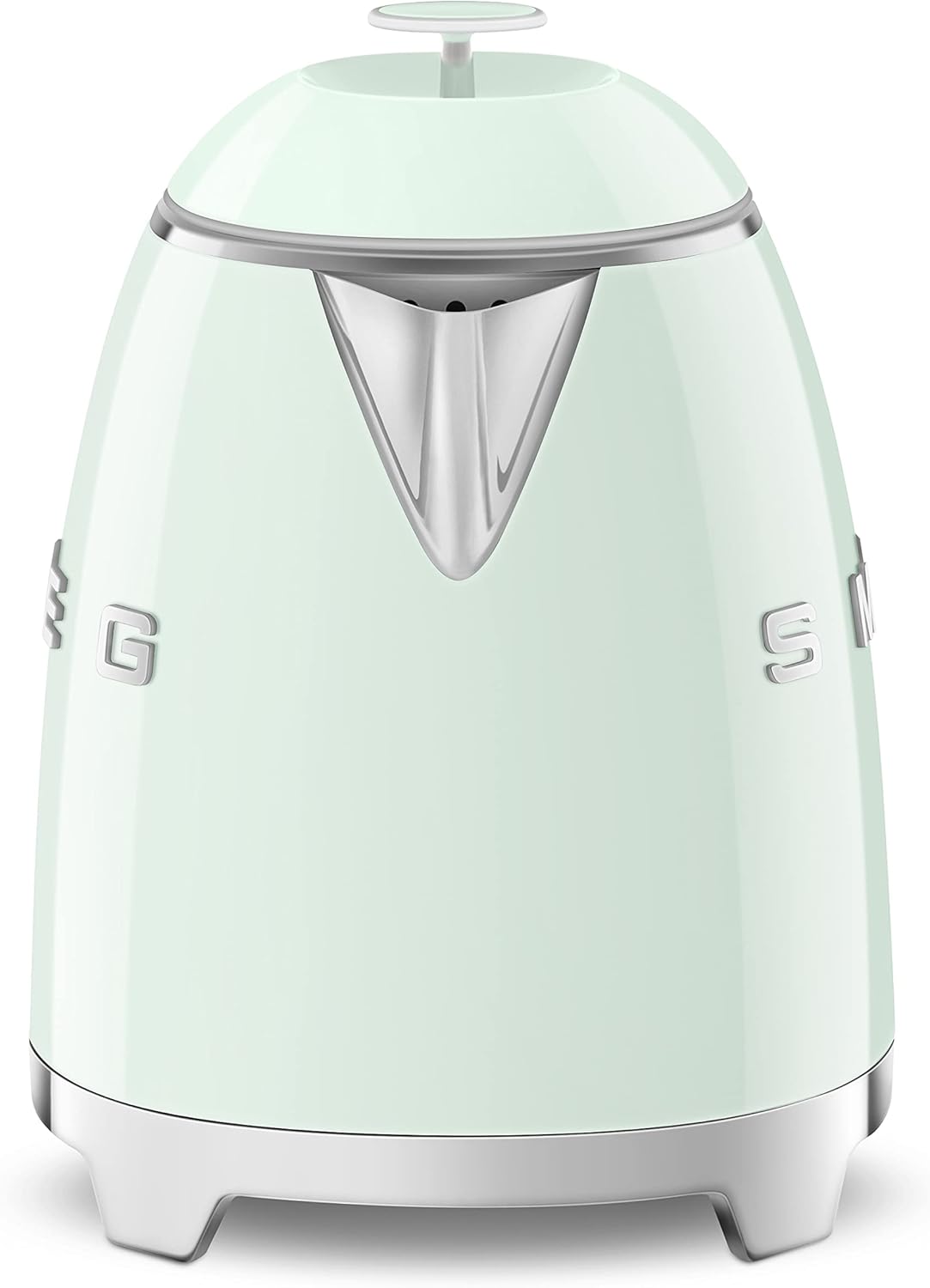 Smeg KLF05PGUK 0.8L Mini Kettle, Retro 50's Style, Anti-Slip Base, Auto Shut Off, 1400W, Pastel Green