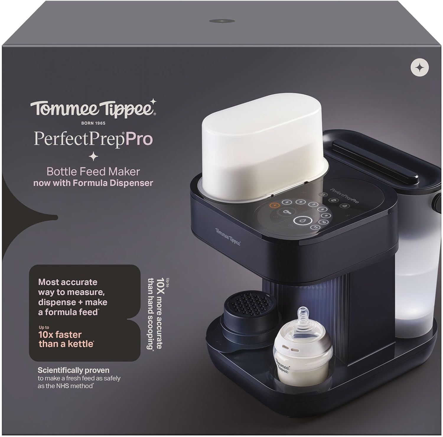 Perfect Prep Pro Machine, Formula Powder Dispenser & Baby Bottle Maker with Antibacterial Water Filter & Personalised App Support Prep Pro Set