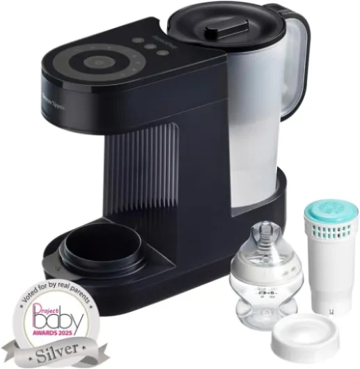 Perfect Prep Machine, Baby Bottle Formula Feed Maker with Antibacterial Water Filter, App Support, Day & Night Feed-Friendly Features, Slate Perfect Prep Slate