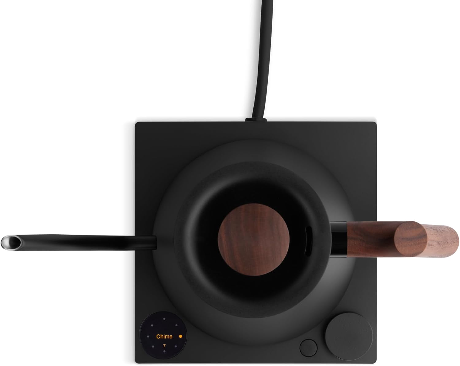 Stagg EKG Pro Electric Gooseneck Kettle - Pour-Over Coffee, Tea, Quick Heating, Precise Temperature Control, Scheduling - Matte Black with Walnut Handle, 0.9 L, UK Stagg EKG Pro Matte Black With Walnut Handle