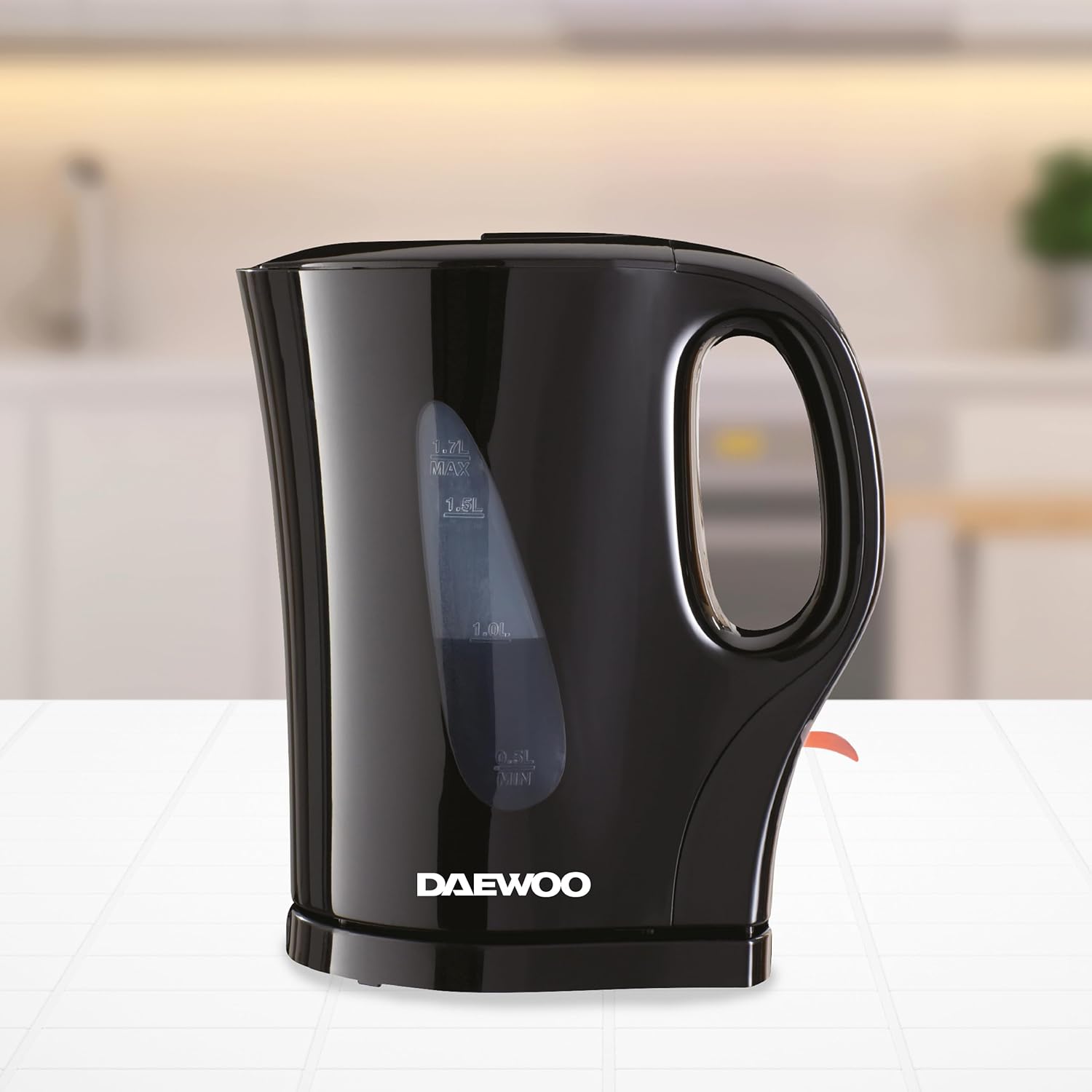 Essentials 1.7L Fast Boil Electric Kettle – Black Plastic Cordless Jug with Auto Shut-Off & Boil-Dry Protection, Compact, Easy to Use & Clean Kettle Black