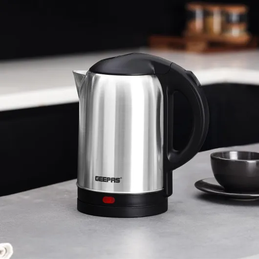 Electric Kettle - 1.8L Cordless Stainless Steel Jug Kettle with LED Indicator - Fast Boiling for Hot Water Tea Coffee - Boil Dry Protection Auto Shut Off Swivel Base 1800W Silver
