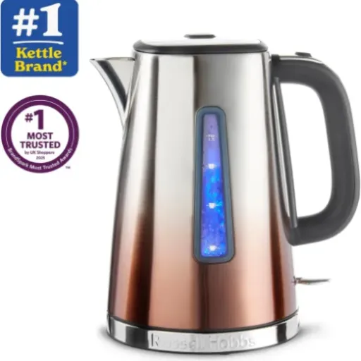 Russell Hobbs Eclipse Copper Sunset Kettle Review: quiet, fast, and mostly about the looks